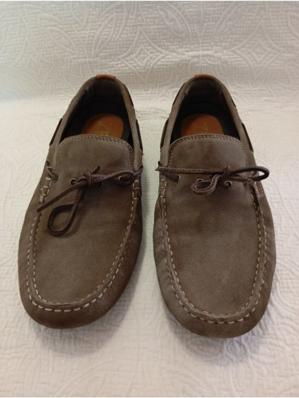 Cole Haan Zero Grand Mens Suede Driving Moccasins Sz 11.5M Brown Casual Loafers